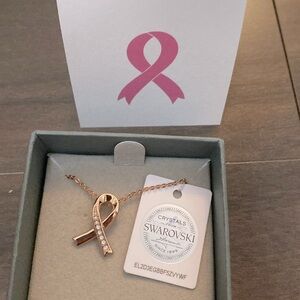 NWT Nic & Syd Crystal Breast Cancer Ribbon